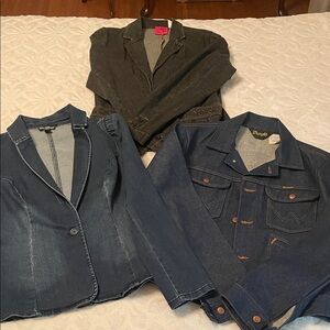 All 3 Jean jackets-different styles for different looks!